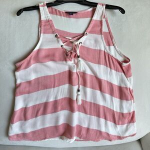 Aeropostale Designed in New York Stripe Pink Sleeveless Top Size XS B33